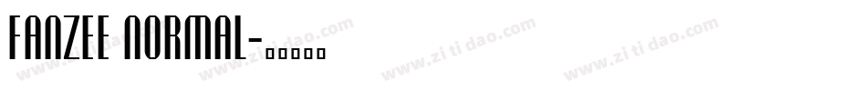 Fanzee Normal字体转换